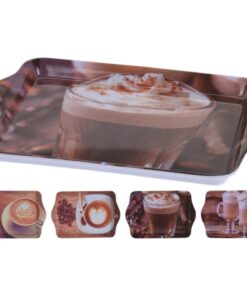 Dienblad met Koffie Afbeelding 21x14.3 cm Assorti