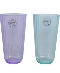 Drinkglas Kunststof 2 Assorti Kleur 15cm