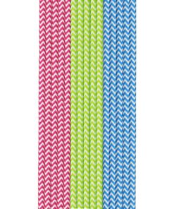 Duni Papieren Rietjes 50 Stuks Rood/Groen/Blauw