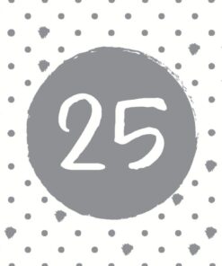 Duni Servetten 25 33x33 cm 20 Stuks Wit/Grijs