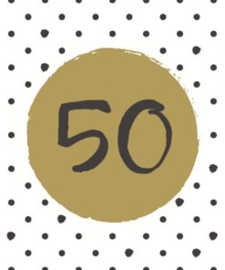 Duni Servetten 50 33x33 cm 20 Stuks Goud/Wit/Zwart