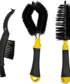 Dunlop Fietsborstelset Geel/Zwart 3-delig