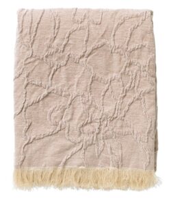 Dutch Decor Florine Plaid met Franjes 140x180 cm Beige