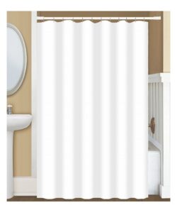 Dutch House Anti Schimmel Douchegordijn  + Doucheringen Wit 180x200 cm