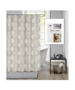 Dutch House Douchegordijn Brest 180x200 cm Bruin