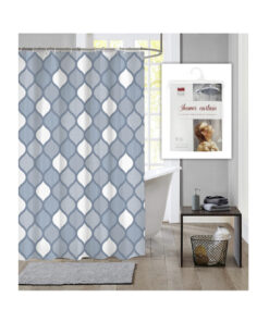 Dutch House Douchegordijn Geo 180x200 cm Blauw