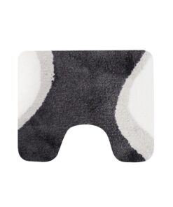 Dutch House Metz Toiletmat 60x50 cm Grijs/Wit