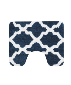 Dutch House Toulon Toiletmat 60x50 cm Blauw/Wit