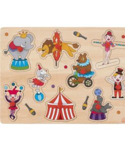 Engelhart Houten Knopjes Puzzel Circus 9 Stukjes