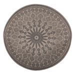 Esschert Design Tuintapijt Grijs Rond 170 cm