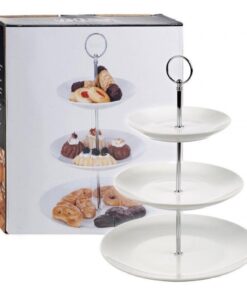 Exccellent Houseware Etagere Porselein 3laags 36cm Hoog