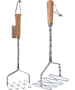 Excellent Houseware Aardappelstamper 34 cm Hout/RVS