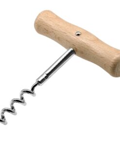 Fackelmann Basic Kurkentrekker 10.5 cm Hout/Chroom