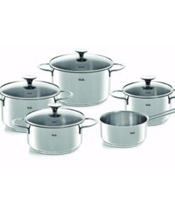 Fissler Copenhagen Pannenset 5-delig RVS/Glas