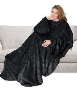 Giny Fleece Plaid met Mouwen 150x200 cm Raven