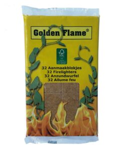 Golden Flame Aanmaakblokjes Bruin 32 Stuks