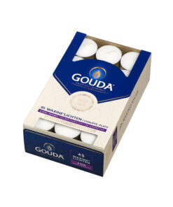 Gouda Theelichten 45 Stuks Wit