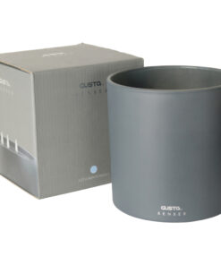 Gusta Geurkaars Lotus 15 Branduren 15 cm Grijs