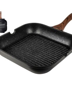 Gusta Granito Fuerte Stone Grillpan 28 cm Zwart/Bruin