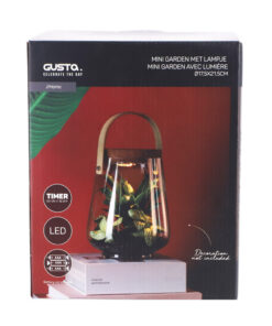 Gusta Mini Tuin Met Lampje 21,5 Cm