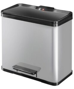Hailo 0630-220 Öko Duo Plus L Pedaalemmer 17+9L RVS/Zilver