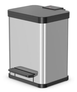 Hailo Oko Duo Plus M Pedaalemmer 2x9L RVS/Zwart