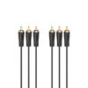 Hama Audio-/videokabel 3 Cinch-stekkers - 3 Cinch-stekkers Verguld 1