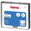 Hama CD Box Slim 5-pack Transparant/zwart