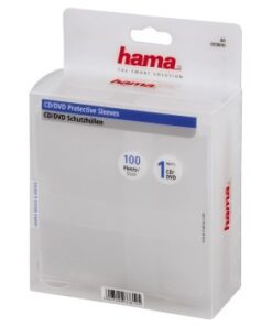 Hama CD/DVD Hoesjes 100 Pak Transparant