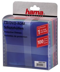 Hama CD/DVD/Blu-Ray PP Sleeves 100-pack Multi Kleur