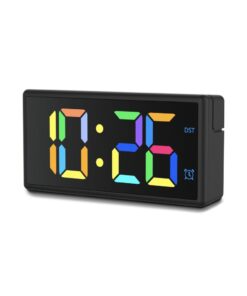 Hama Digitale Wekker Ibiza met Multicolor-Display USB-Oplaadfunctie Zwart