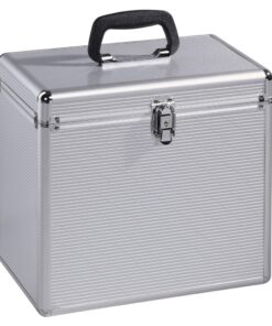 Hama LP-koffer 50 Alu-look Zilver