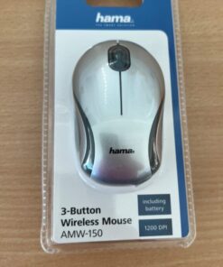 Hama Optische Minimuis 3-knops Draadloze Muis AMW-150 zilver