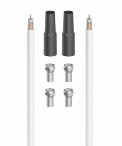 Hama SAT-Aansluitset 100 DB 20 m Wit