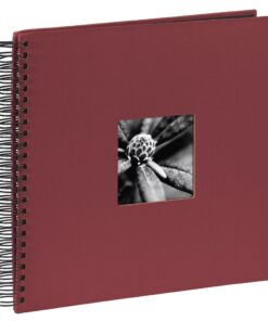 Hama Spiraalalbum Fine Art 36 X 32 Cm 50 Zwarte Pagina's Bordeaux