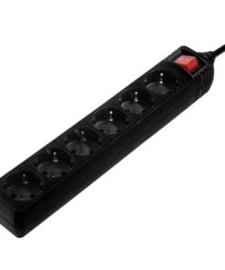 Hama Stekkerdoos 6-voudig Schakelaar 1.4m Zwart