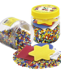 Hama Strijkkralen in Ton 4000 Stuks + 3 Grondplaten