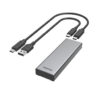 Hama USB-behuizing Voor Harde Schijf Voor M.2 SATA En NVMe SSD-harde Schijven