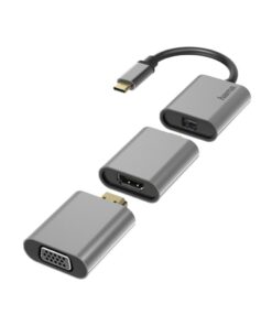 Hama Video-adapter-set 6in1 USB-C Mini-DisplayPort HDMI VGA Aluminium