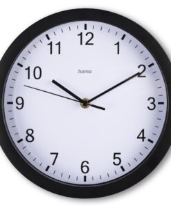 Hama Wandklok Elba Tikt Niet 25 cm Zwart/Wit
