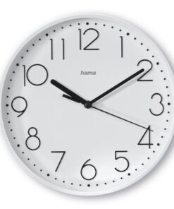 Hama Wandklok Salina Tikt Niet 22 cm Wit
