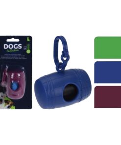 Hondenzakjes 15 Stuks + Houder 8x5 cm Assorti