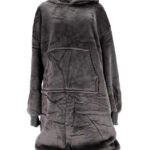 Hoodie Plaid Sherry 70x110 cm Charcoal Grey