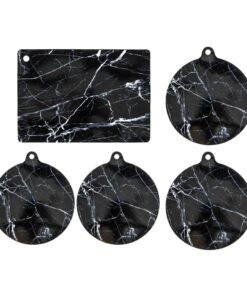 Inductie Beschermingsset 5-delig Siliconen/Zwart