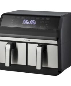 Inventum Hetelucht Friteuse 2x4L 1700W Zwart/RVS