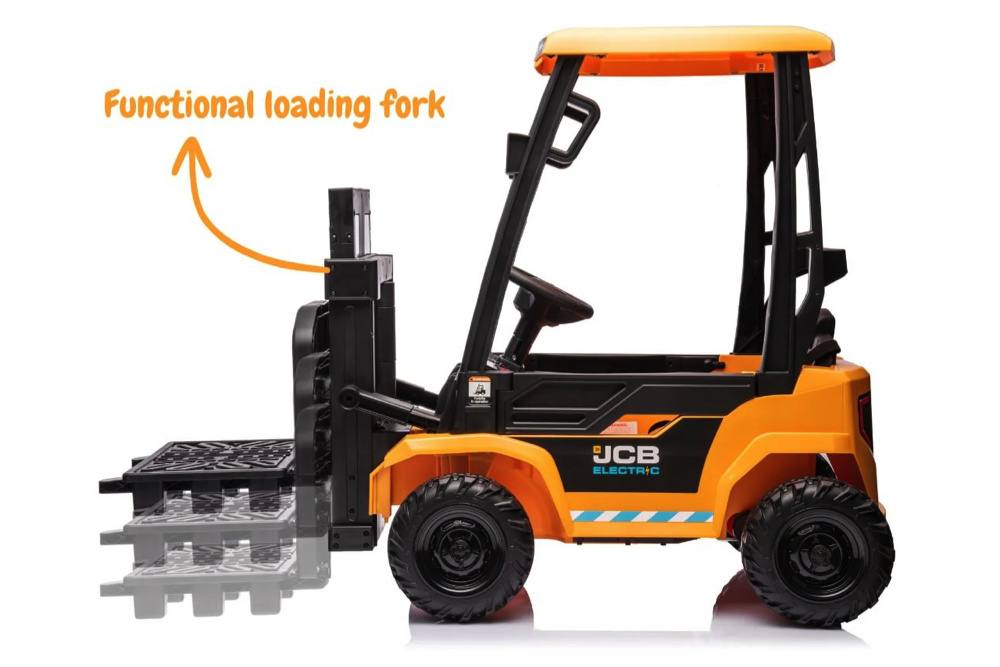 JCB elektrisch aangedreven Heftruck voor elektrisch aangedreven auto voor kinderen 12 volt | Funz - Afbeelding 3