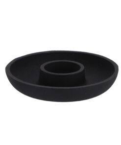 Kaarsenhouder Aluminium Black 13.5x13.5x2.5cm