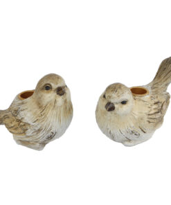 Kandelaar Bird Jack Cr&egrave;me/Bruin Polystone 13