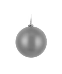 Kerstbal Kunststof Mat Zilver D15cm