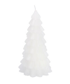 Kerstboom Kaars Wit 10x10x20cm